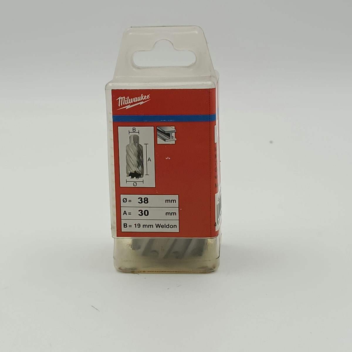 BROCA ANULAR HSS, DIAMETRO 38 MM, LARGO 30 MM, MILWAUKEE 0