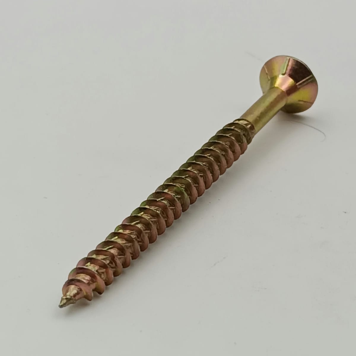 TORNILLO PARA MADERA TURBO TORX DRIVE CINCADO AMARILLO #14 (6.0) X 80/60 0