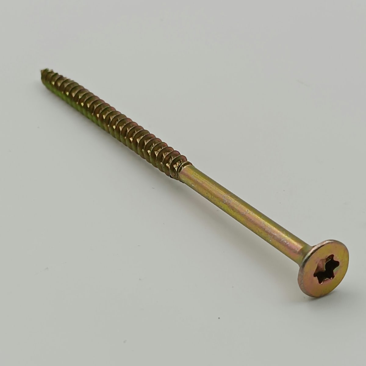 TORNILLO PARA MADERA TURBO TORX DRIVE CINCADO AMARILLO #14 (6.0) X 120/723