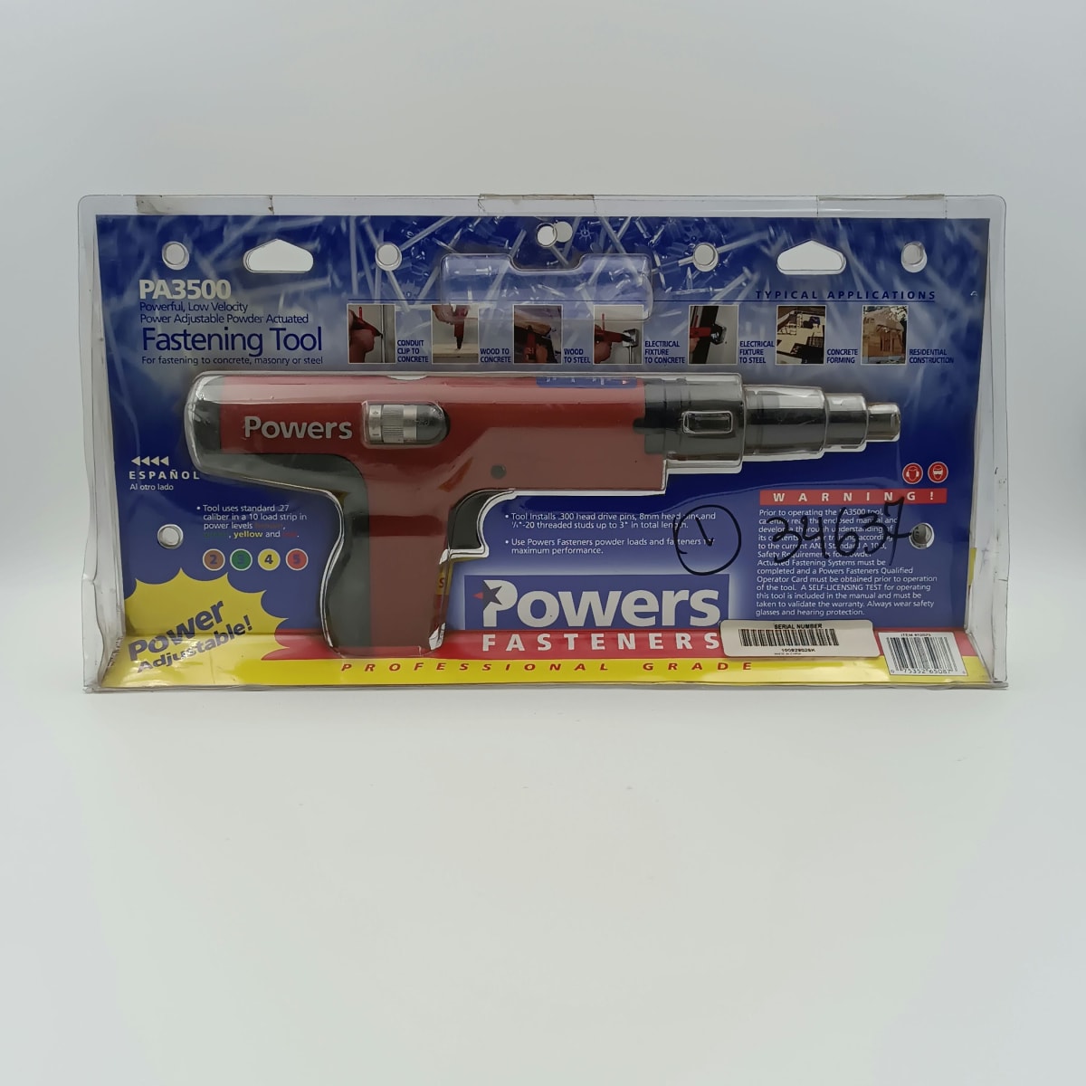 PISTOLA POWERS PA3500, POTENCIA AJUSTABLE CALIBRE .27 BLISTER 0