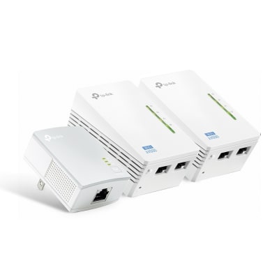 Kit Extensor Powerline Tp-link TL-WPA4220 TKIT 3 Pack WiFi AV600 300 Mbps