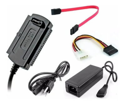 Convertidor Sata Ide A Usb Para Disco Duro 2.5 Y 3.5 Negro1