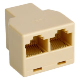 Copla Rj45 De 1 A 2 Salidas Extension Cable Red1