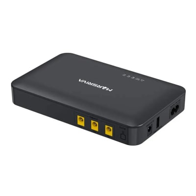Mini UPS Marsriva Bivolt Kp1 Plus 18 W Salida 3 en 1 y USB 2.1 16000 mAh Para Moden CCTV1