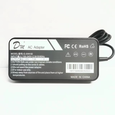 Cargador Alternativo Notebook Asus 20V 7.5A Conector 6.0*3.7Mm