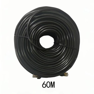 Cable de Red Cat 6 60 Metros OD7.0/0.18mm Conector Metálico Uso Externo1