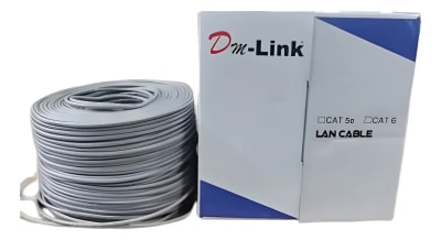 Cable De Red Cat 5e Caja Bobina 200 Metros Patch Cord Rj45 Internet