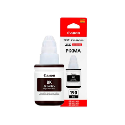 Botella De Tinta Canon Gi-190 Negro Para Imp G-1100/G2100/G3100 7000 Pag 135 Ml1