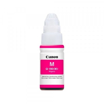 Botella De Tinta Canon Gi-190 Magenta Para Imp G-1100/G2100/G3100 7000 Pag 70 Ml1