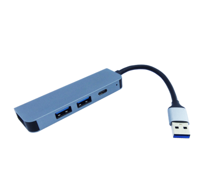HUB USB 3.0 4 EN 1 USB 3.0x1 USB 2.0x2 USB-Cx1