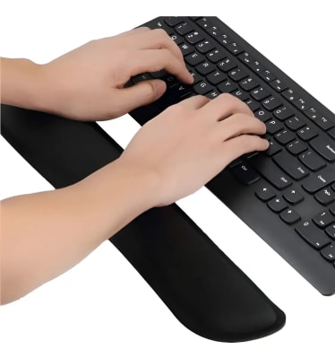Reposa Muñeca Teclado Alfombrilla Negro Negro1