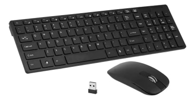 Combo Inalámbrico Teclado + Mouse + Protector Caucho K-06 Teclado1