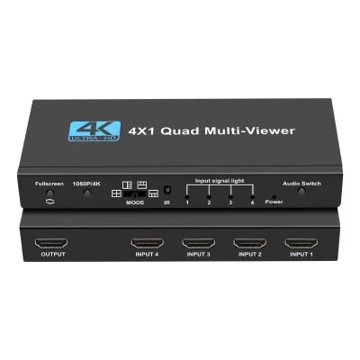 Multivisor Videowall Switch Hdmi 4 Entradas 1 Salida Con Control Full Hd 1080p 4k1