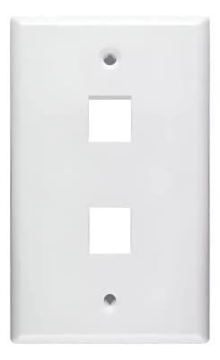 Faceplate Muro Para Módulos Rj45 Simple 2 Puertos1