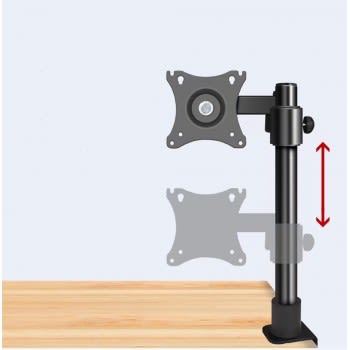 Soporte de Monitor Clip para Escritorio Giratorio 14 a 24 Pulgadas hasta 8kg1