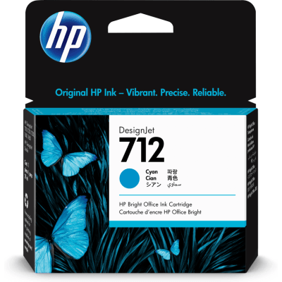 Cartucho De Impresora Hp 712 Desingjet T210 T230 T250 T630 T650 29Ml Cyan1