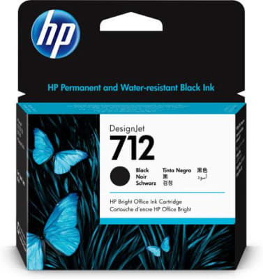 Cartucho De Impresora Hp 712 Desingjet T210 / T230 / T250 / T630 / T650 80Ml Negro1