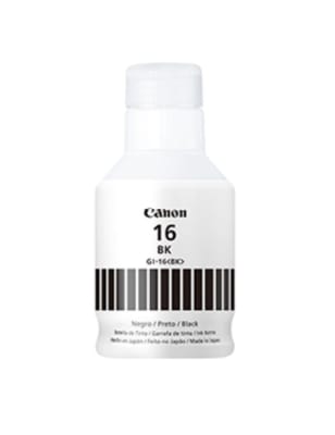 Botella De Tinta Canon Gi-16 167Ml 14.000 Páginas Pixma Gx6010 / Gx 7010 Negro1