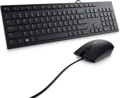 Kit Teclado Y Mouse Alámbrico Dell Km300C Usb Cable 1.8 Metros 1000Dpi1