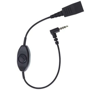 JABRA CABLE CORD QD A CONECTOR DE 3,5 MM CON BOTÓN DE RESPUESTA  FINALIZACIÓN PARA SMARTPHONES 30 CM2
