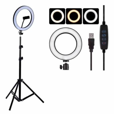 Aro de luz de 26 cm Con Base de 1.6 mts CXB-2601