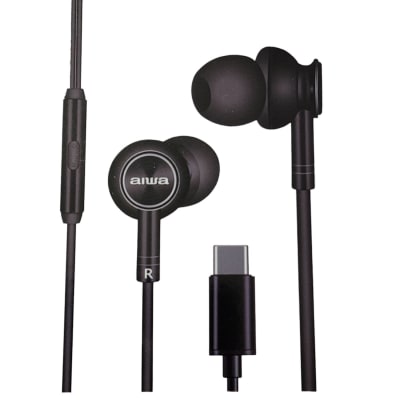 Audifonos Aiwa Tipo-C Aw-I30Tc Negro