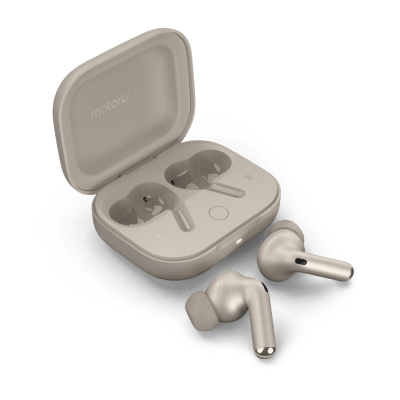 AUDÍFONOS MOTOROLA MOTO BUDS HEADPHONES WIRELESS PUMICE STONE PG38C058961