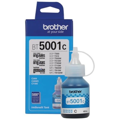 Botella De Tinta Brother 5000 Páginas Bt5001C Cyan Dcp-T300/T310/T500W/T510W 41.8 Ml1