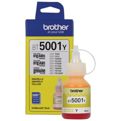 Botella De Tinta Brother 5000 Páginas Bt5001C Dcp-T300/T310/T500W/T510W 41.8 Ml Amarillo1