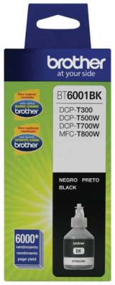 Botella De Tinta Canon Bt6001Bk Dcp-T300/Dcp-T500/Dcp-T700 6000 Páginas 108Ml Negro1