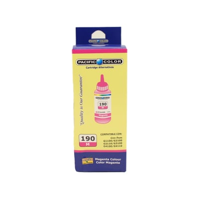 Botella De Tinta Alternativa Pacific Compatible Canon 190 G110/ G2100/ G3100 Magenta