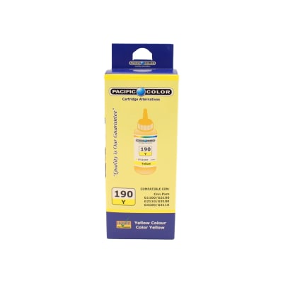Botella De Tinta Alternativa Pacific Compatible Canon 190 G110/ G2100/ G3100 Amarillo