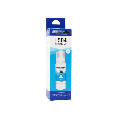 Botella De Tinta Alternativa Pacific Compatible Epson T504 L4150 / L4260 / L14150 Cyan