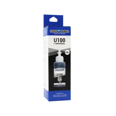 Botella de Tinta Alternativa Pacific U100BK Universal Compatible Canon / Epson /  HP Negro