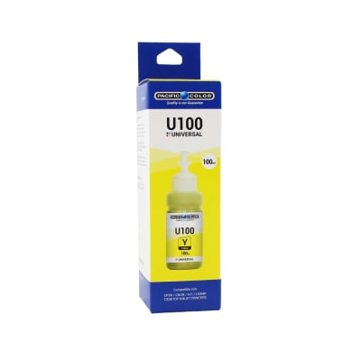 Botella de Tinta Alternativa Pacific U100Y Universal Compatible Canon / Epson / HP Amarillo