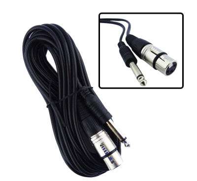 Cable De Micrófono Xlr A Jack 6.3mm 5 Metros