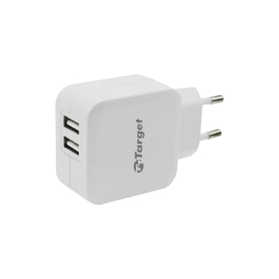 CARGADOR DE MURO TARGET TT-CN90 DOBLE PUERTO USB 3.1A1