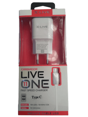 CARGADOR TIPO-C 2.1 / 1.0A X-LIVE1