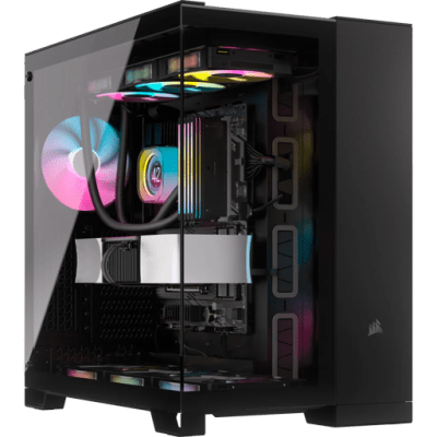 GABINETE GAMER CORSAIR DOS CÁMARAS 6500X AIRFLOW USB-C x1 USB 3.2 x4 ATX EATX1