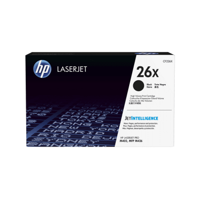 Tóner De Impresora Hp 26X Para Laserjet Pro M402/Mfp M426 9000 Páginas Negro1