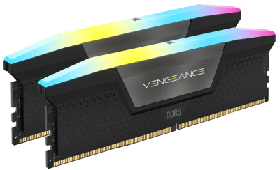 KIT MEMORIA RAM CORSAIR VENGEANCE RGB DDR5 32GB (2X16GB) DIMM 5200 MHZ PC5-41600 CL40 1.25V1