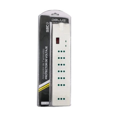 ALARGADOR PROTECTOR DE VOLTAJE DBLUE 7 ENTRADAS 2,1 METROS DBEXP0011