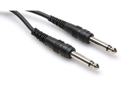Cable Mono Plug 6.3mm A Plug 6,3mm 5 Metros Negro1
