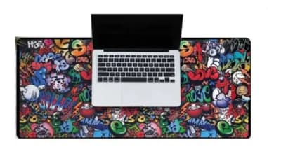 MOUSE PAD DISEÑO GRAFFITI DE 90X40CMX2MM DBLUE DBMP011