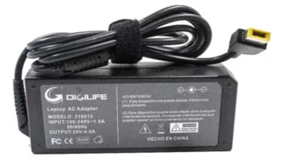 Cargador De Notebook Digilife Para Lenovo 20V 4.5A 90W Punta Rectangular Dgl-210013
