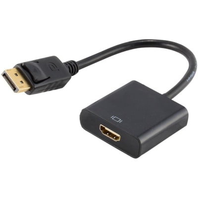 Adaptador Display Port A Hdmi Full Hd 1080p Negro