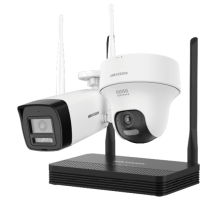 KIT CÁMARAS DE VIDEOVIGILANCIA IP HIKVISION WIFI 2 CÁMARAS DOMO x1 BULLET x1 2MP Y NVR1