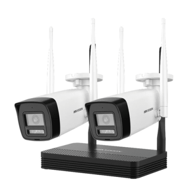 KIT DE CÁMARAS IP HIKVISION WIFI 2 CÁMARAS 2 MP BULLET x2 Y NVR OUTDOOR1
