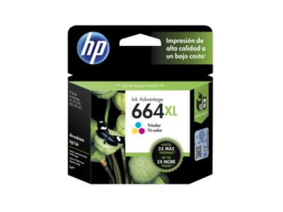 Cartucho De Tinta Hp 664Xl Advantage Tricolor Alto Rendimiento Tricolor F6V30Al