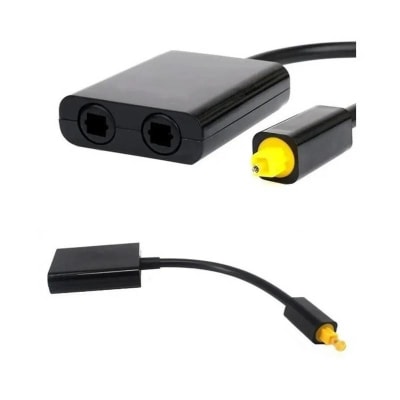 Splitter Óptico Digital 2 En 1 Salida De Audio